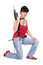Free Woman And A Drill Royalty Free Stock Image - 2344606