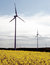Free Wind Turbines, Yellow Field. Stock Photos - 2344943