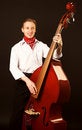 Free Musician With Contrabass Stock Images - 2350384