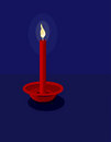 Free Romantic Red Candle Stock Photo - 2355550
