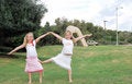 Free Sisters Are Engaged In Gymnast Royalty Free Stock Photography - 2362187