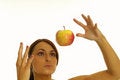 Free Healthy Girl And Apple Royalty Free Stock Photo - 2376025