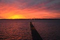 Free Beach Jetty Sunset Stock Images - 23816944