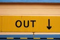 Free OUT Sign At The Car Parks Royalty Free Stock Photo - 2394385