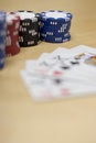 Free Poker Cards And Chips Royalty Free Stock Photo - 2405615