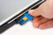 Free Credit Card Inserted In Laptop Stock Image - 2400931