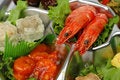 Free Shrimp Tray Detail Stock Photography - 2414222