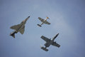 Free Air Force Heritage Flight Royalty Free Stock Photo - 2421345