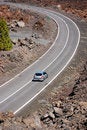 Free Road Through Volcanic Landscap Stock Images - 2437394