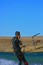 Free Kiter Without Hands On Bar Stock Photography - 2443342