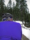 Free Road Cyclist In Snow Royalty Free Stock Photos - 2456508