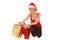 Free Attractive Santa Shopping Royalty Free Stock Image - 2469106