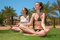 Free Tropical Yoga Girls Royalty Free Stock Photography - 2482597