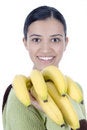 Free Girl With Bananas Royalty Free Stock Images - 2512089