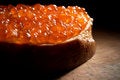 Free Sandwich With Red Caviar Royalty Free Stock Photography - 2520087