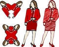 Free Women Illustrations Royalty Free Stock Photos - 2525608