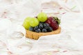 Free Fruit Tart On Cloud Of Ribbon Royalty Free Stock Image - 2532626