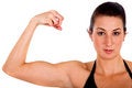 Free Fitness Girl Showing Her Bicep Stock Photography - 2544762