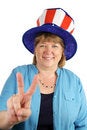 Free Military Wife Peace Royalty Free Stock Photography - 2550297