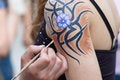 Free Body Painting In Process. Royalty Free Stock Images - 2550729
