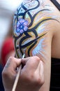 Free Body Painting In Process. Stock Images - 2550734