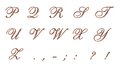 Free Ornamental Letters Copper 2 Royalty Free Stock Photos - 25544588