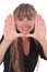 Free Smiling Girl Framing Face Stock Photos - 2565023