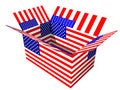 Free USA Flag Box Stock Image - 2587661