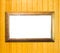 Free Gold Vintage Picture Frame On Wood Background Stock Photography - 25894702