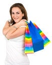 Free Girl With Shopping Bags Royalty Free Stock Photos - 2602288