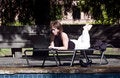 Free Working Pool Side. Stock Images - 2606344