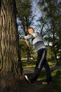 Free Man Outdoors Stretching Stock Photography - 2607442