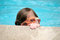 Free Girl Swimming With Goggles Royalty Free Stock Photos - 2608128