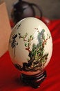 Free Ostrich Egg Painting Royalty Free Stock Image - 2617366