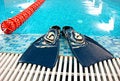 Free Flippers With Swimming Path Stock Images - 2632584