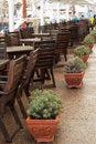 Free Wooden Tables In Restaurant Royalty Free Stock Images - 2639619
