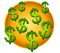 Free Lots Of Dollar Signs Clip Art Stock Photo - 2638220
