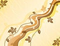 Free Lines And Leaves Background Royalty Free Stock Images - 2645199