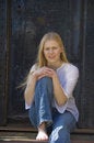 Free Smiling Blond Teenage Girl Stock Images - 2647984