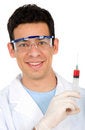 Free Male Doctor With A Syringe Royalty Free Stock Images - 2648149
