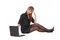 Free Woman With Laptop Royalty Free Stock Photography - 2645597