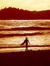Free Sunset Surfer 2 Royalty Free Stock Photos - 2660868