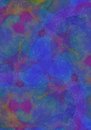 Free Art Oil Pastel Collage In Blue Stock Images - 2672974