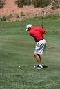 Free Male About To Hit Golf Ball Stock Photography - 2680142
