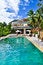 Free House Resort With A Swimming Pool Royalty Free Stock Images - 26930599
