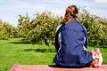 Free Girl With Bag Of Apple Stock Image - 271291