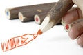 Free Red Pencil Stock Photo - 2715930