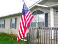 Free American Flag On Front Porch 2 Stock Photos - 2719383