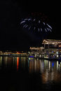 Free Patriotic Fireworks Over The Water In Miami Stock Images - 2722984