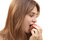 Free Young Girl Eating Juicy Peach Royalty Free Stock Photos - 2720538